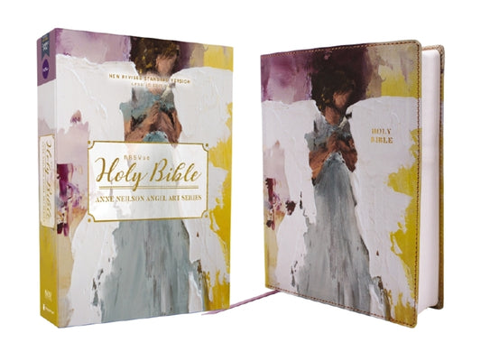 Nrsvue, Holy Bible, Anne Neilson Angel Art Series, Leathersoft, Multi-Purple, Comfort Print - Ingram