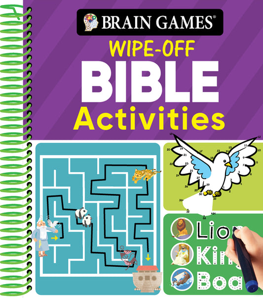 Brain Games Wipe-Off - Bible Activities (for Kids Ages 3-6) - Ingram