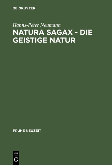 Natura sagax - Die geistige Natur (Reprint 2013) - Ingram