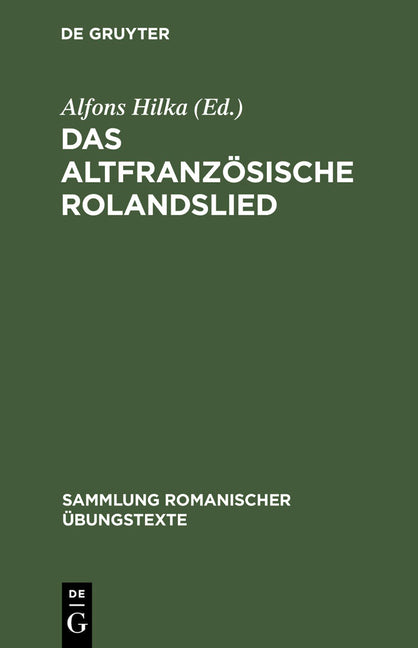 altfranzösische Rolandslied (Rev.) - Ingram