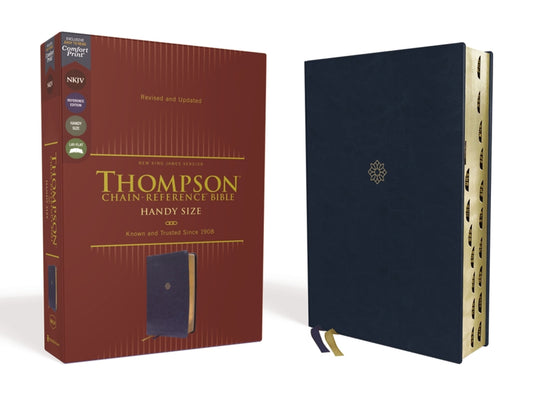 Nkjv, Thompson Chain-Reference Bible, Handy Size, Leathersoft, Navy, Red Letter, Thumb Indexed, Comfort Print - Ingram