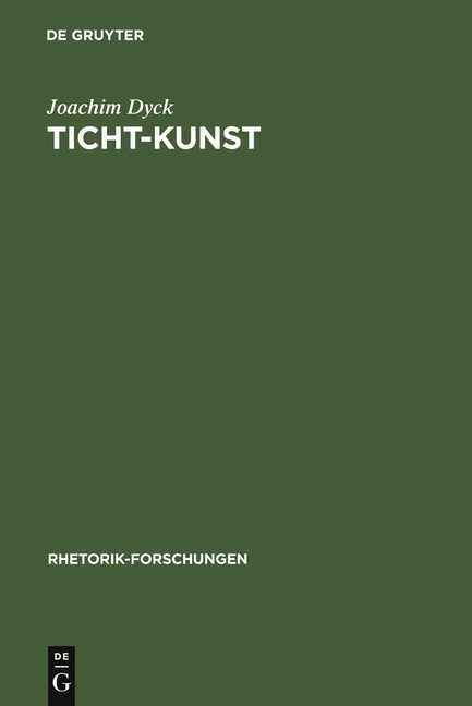 Ticht-Kunst (3. Erg. Auflage. Reprint 2012) - Ingram