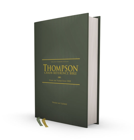 Esv, Thompson Chain-Reference Bible, Hardcover, Green, Red Letter - Ingram