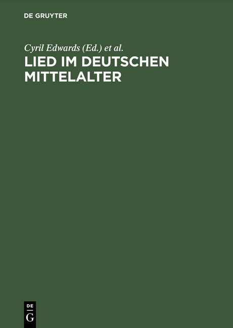 Lied im deutschen Mittelalter (Reprint 2015) - Ingram