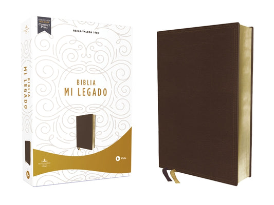 Rvr60, Santa Biblia Mi Legado, Leathersoft, Café, Una Columna, Interior a DOS Colores, Comfort Print - Ingram