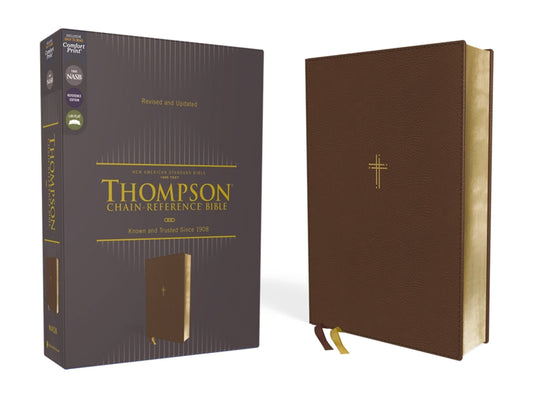 Nasb, Thompson Chain-Reference Bible, Leathersoft, Brown, 1995 Text, Red Letter, Comfort Print - Ingram