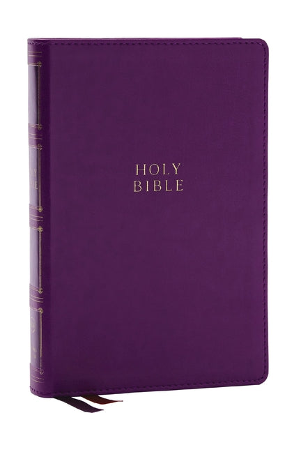 KJV Holy Bible: Compact Bible with 43,000 Center-Column Cross References, Purple Leathersoft, Red Letter, Comfort Print (Thumb Indexing): King James V - Ingram