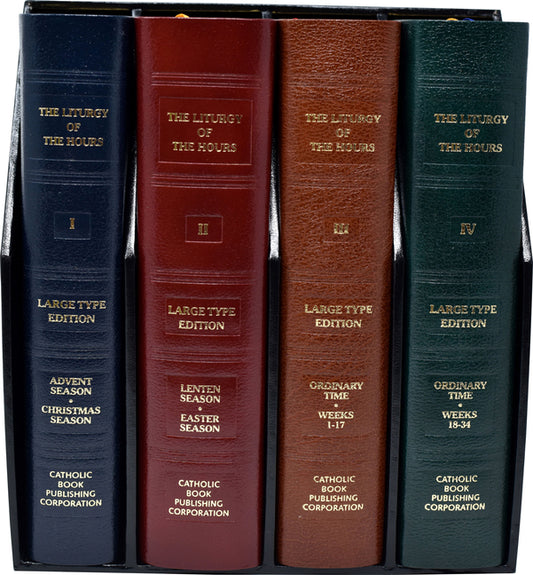 Liturgy of the Hours (Set of 4) (Leather) - Ingram