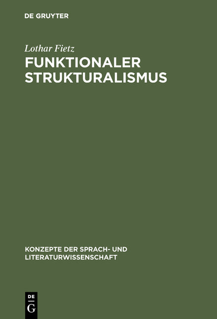 Funktionaler Strukturalismus (Reprint 2017) - Ingram