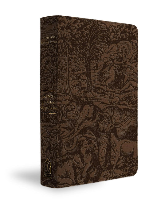 KJV Majestic Illuminated Bible (Brown Leatherluxe) - Ingram