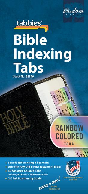 Bible Tab-Protestant-Rain: Rainbow Bible Tabs - Ingram