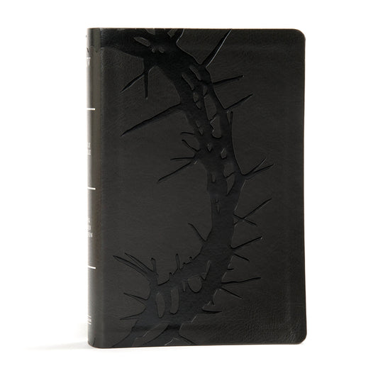 KJV Large Print Personal Size Reference Bible, Charcoal Leathertouch Indexed - Ingram