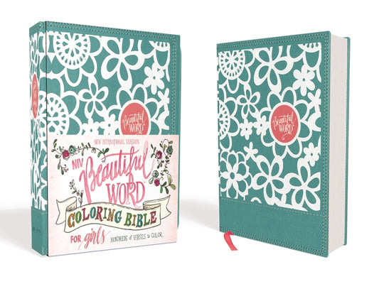Niv, Beautiful Word Coloring Bible for Girls, Leathersoft Over Board, Teal: Hundreds of Verses to Color - Ingram
