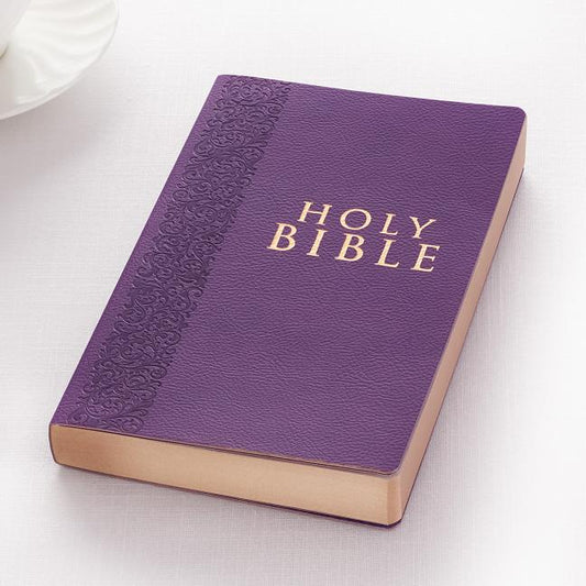 KJV Budget Gift & Award Lux-Leather Purple - Ingram