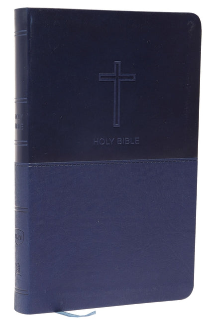 NKJV, Value Thinline Bible, Standard Print, Imitation Leather, Blue, Red Letter Edition - Ingram
