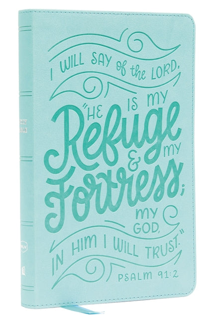 Nkjv, Thinline Youth Edition Bible, Verse Art Cover Collection, Turquoise Leathersoft, Red Letter, Comfort Print: Holy Bible, New King James Version - Ingram