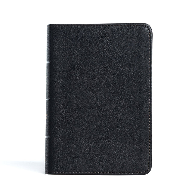CSB Large Print Compact Reference Bible, Black Leathertouch - Ingram