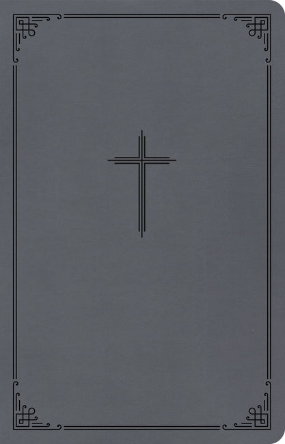 CSB Thinline Bible, Value Edition, Charcoal Leathertouch - Ingram