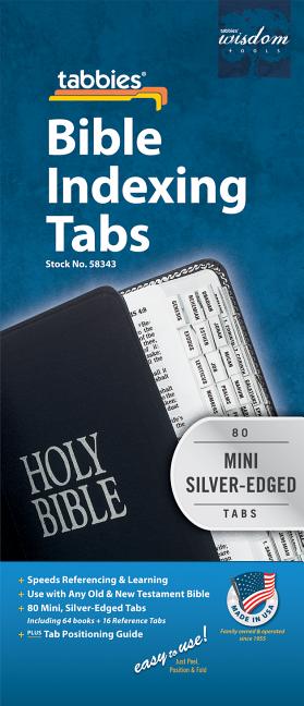 Bible Tab-Protestant Mini/E: Mini Silver-Edged Bible Tabs (Mini) - Ingram