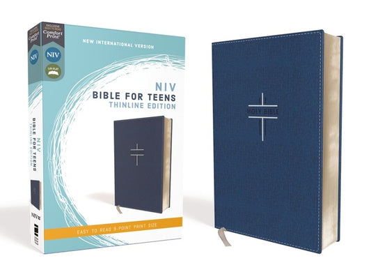 Niv, Bible for Teens, Thinline Edition, Leathersoft, Blue, Red Letter Edition, Comfort Print - Ingram