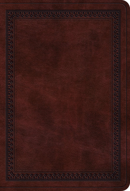ESV Value Large Print Compact Bible (Trutone, Mahogany, Border Design) - Ingram