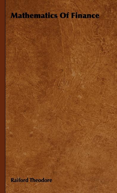 Mathematics Of Finance - Ingram