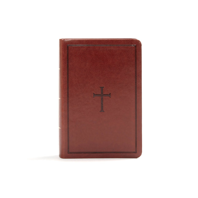 KJV Large Print Compact Reference Bible, Brown Leathertouch - Ingram