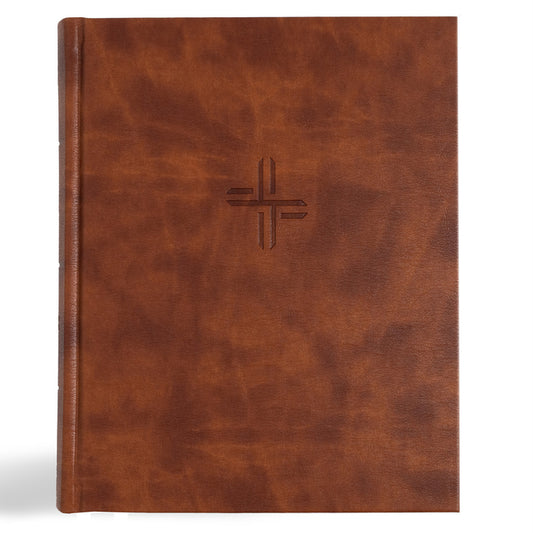 CSB Notetaking Bible, Expanded Reference Edition, Brown Leathertouch Over Board - Ingram