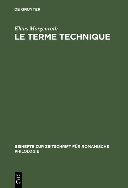 terme technique (Reprint 2013) - Ingram