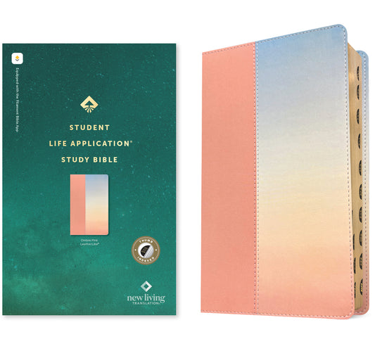 NLT Student Life Application Study Bible, Filament Enabled (Leatherlike, Ombre Pink, Indexed, Red Letter) - Ingram