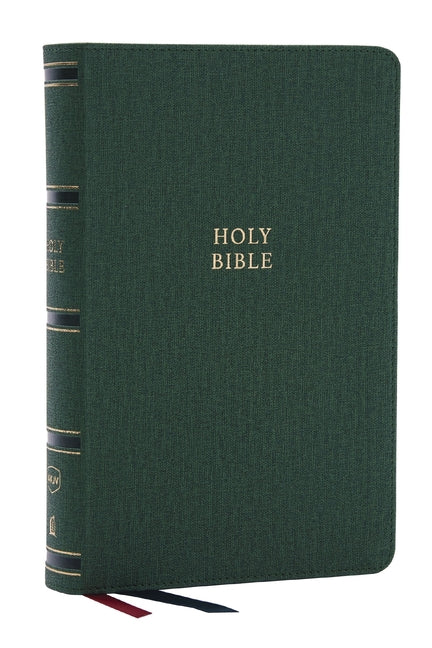 Nkjv, Single-Column Reference Bible, Verse-By-Verse, Green Leathersoft, Red Letter, Comfort Print (Thumb Indexed) - Ingram