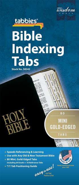 Bible Tab-Mini: Mini Gold-Edged Bible Tabs - Ingram