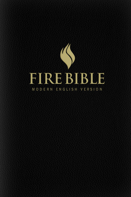 Mev Fire Bible: Black Bonded Leather - Modern English Version - Ingram
