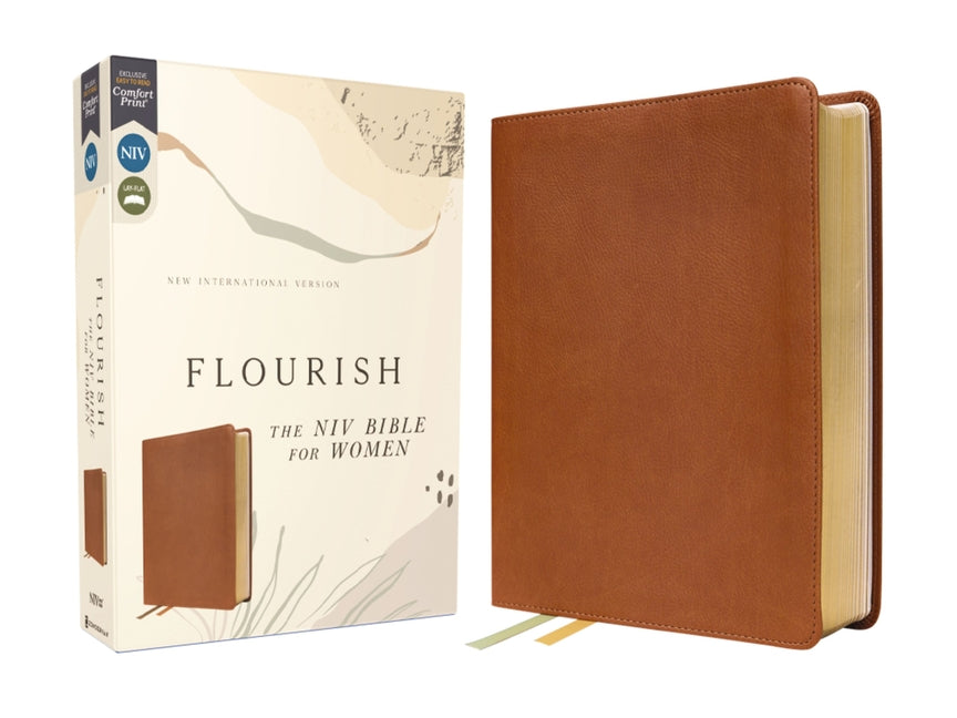 Flourish: The NIV Bible for Women, Leathersoft, Brown, Comfort Print - Ingram