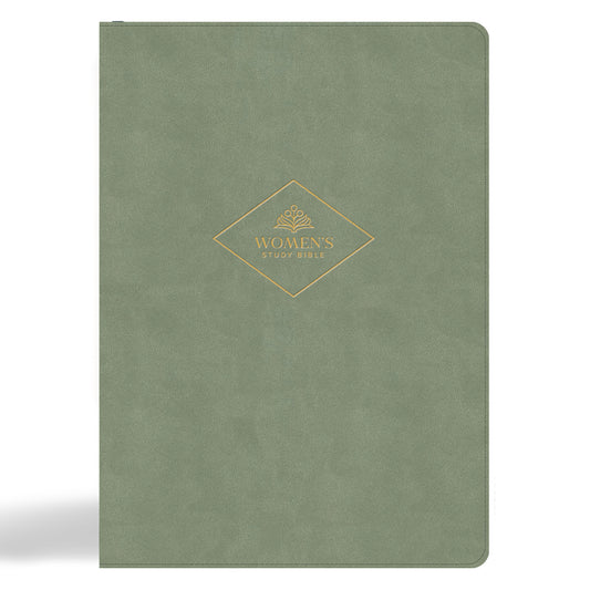 CSB Women's Study Bible, Sage Suedesoft Leathertouch - Ingram