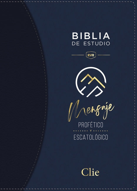 Rvr, Biblia de Estudio del Mensaje Profético Y Escatológico, Leathersoft, Azul, Interior a DOS Colores - Ingram