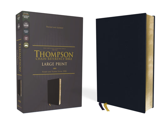 Nasb, Thompson Chain-Reference Bible, Large Print, Leathersoft, Navy, 1995 Text, Red Letter, Comfort Print - Ingram