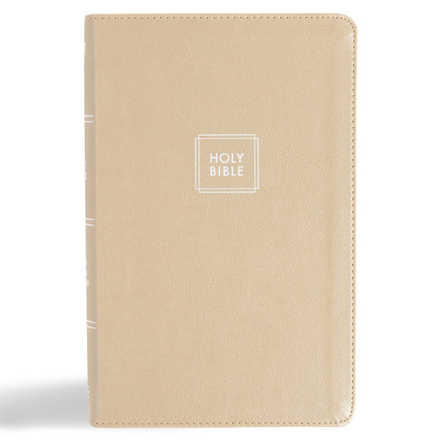 KJV Single-Column Personal Size Bible, Gold Leathertouch - Ingram