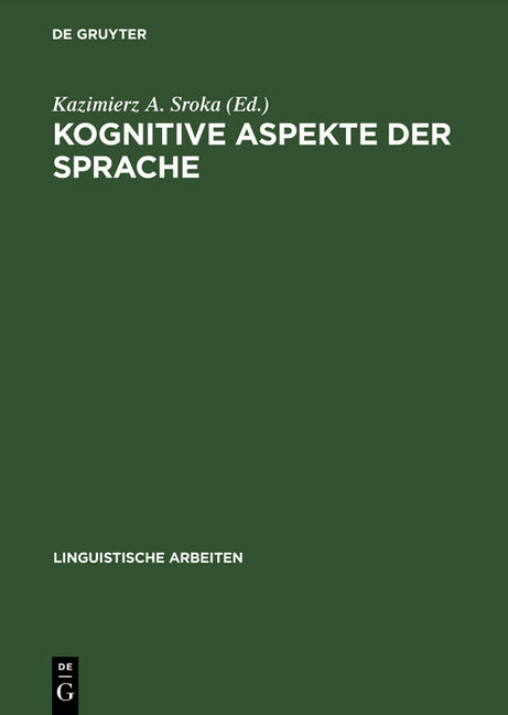 Kognitive Aspekte der Sprache (Reprint 2016) - Ingram