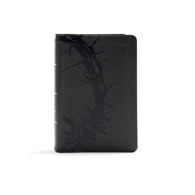 KJV Large Print Compact Reference Bible, Charcoal Leathertouch - Ingram