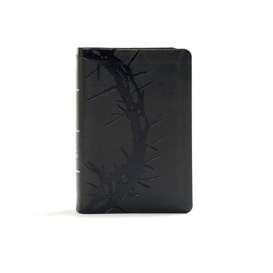 KJV Large Print Compact Reference Bible, Charcoal Leathertouch - Ingram