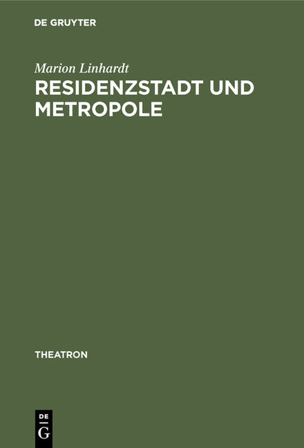 Residenzstadt und Metropole (Reprint 2012) - Ingram