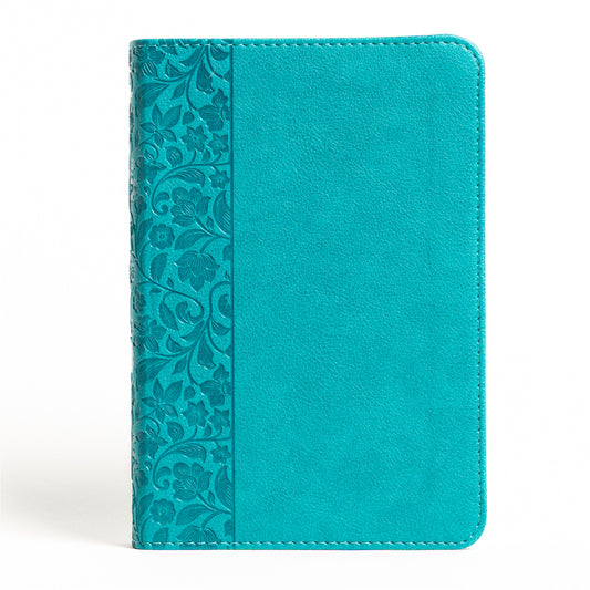 NASB Large Print Compact Reference Bible, Teal Leathertouch - Ingram