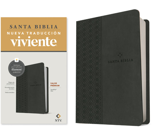 Biblia Valor Prémium Ntv Con Filament (Sentipiel, Gris) - Ingram
