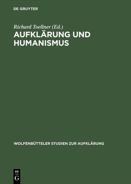 Aufklärung Und Humanismus (Reprint 2015) - Ingram