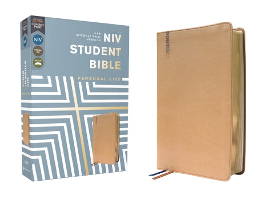 Niv, Student Bible, Personal Size, Leathersoft, Tan, Comfort Print - Ingram