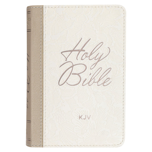 KJV Bible Pocket Faux Leather White - Ingram