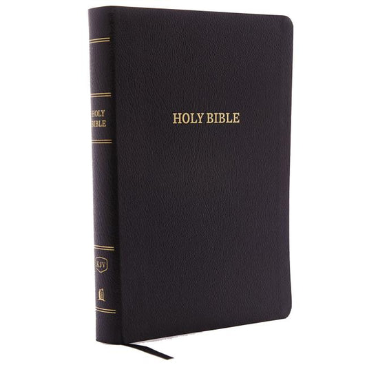 KJV, Reference Bible, Giant Print, Bonded Leather, Black, Indexed, Red Letter Edition - Ingram