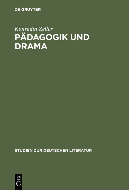 Pädagogik und Drama (Reprint 2015) - Ingram
