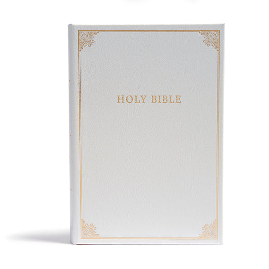 CSB Family Bible, White Bonded Leather Over Board: Holy Bible - Ingram